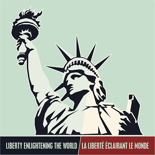 ilustrações de stock, clip art, desenhos animados e ícones de estátua da liberdade.  dos eua - made in the usa usa computer icon symbol