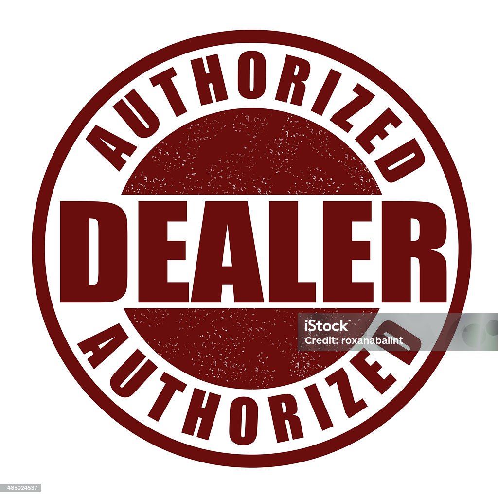 Authorized dealer stamp Authorized dealer grunge rubber stamp on white Advertisement stock illustration