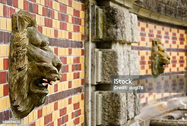 Lion Mural Stock Photo - Download Image Now - Ishtar Gate, Lion - Feline, Mural