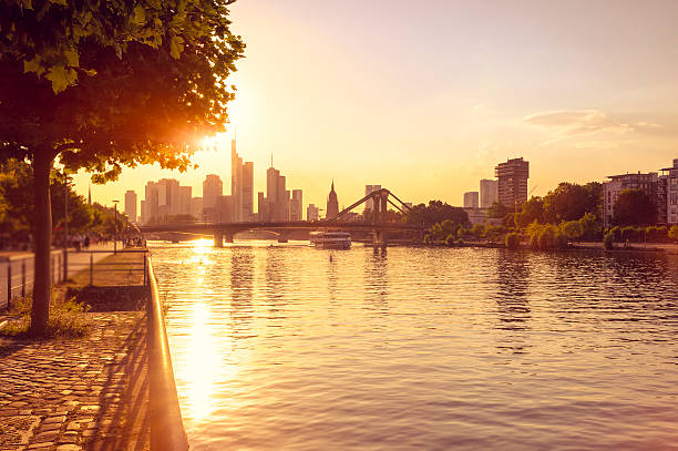 istock Hot summer evening in Frankfurt am Main 485025682