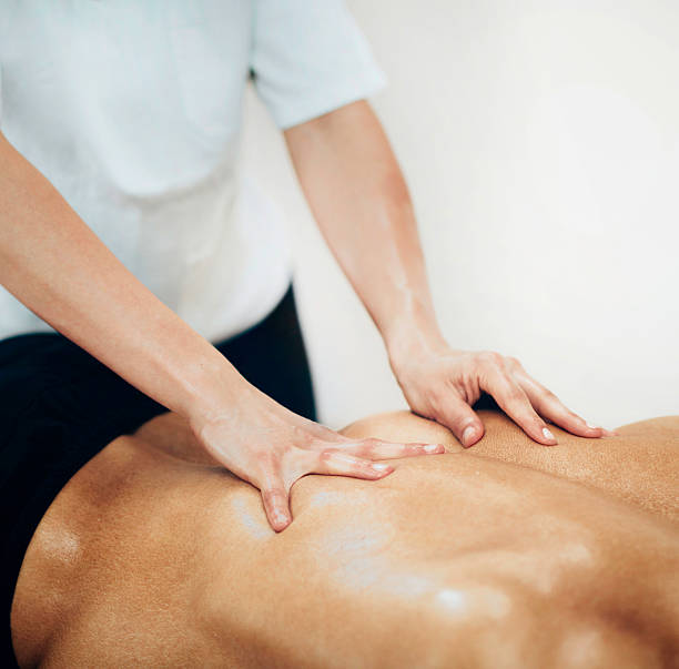 istock Sports Massage - Massaging Back 485026702