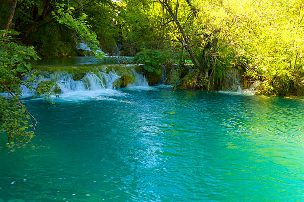 Waterfalls in Plitvice Lakes National Park, Croatia