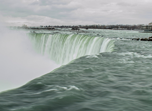 Horseshoe Falls, part of Niagara Falls, as seen from the Canadian side.