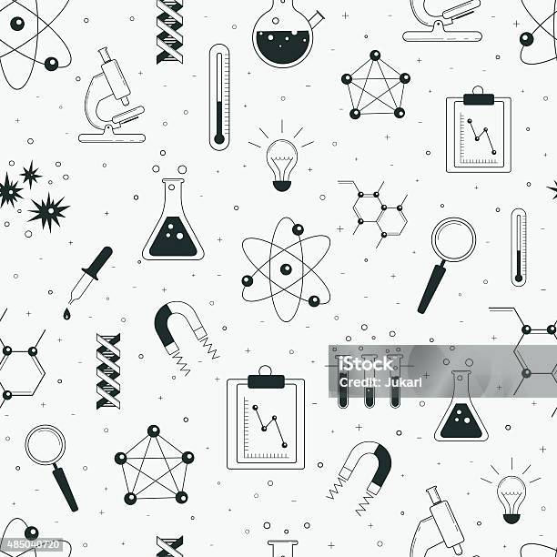 Science Notice Patterns Seamless Scientific Pattern Stock Illustration - Download Image Now ...