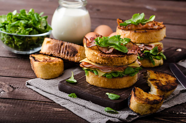 istock French toast with homemade ham, gouda cheese 485047214