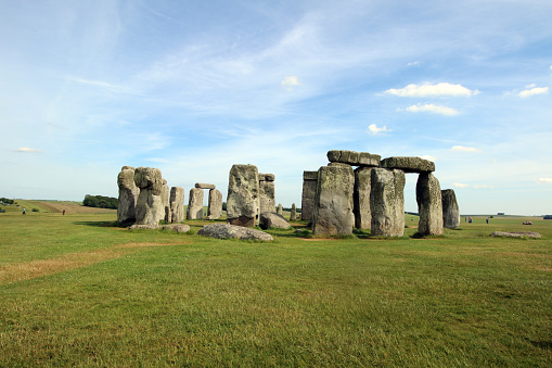 The prehistoric monument, Stonehenge, located in Wiltshire, UK, captured during summer, 2015.