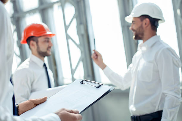 istock Cheerful young engineers are discussing a new project 485052072