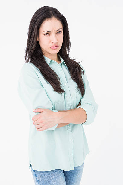 istock Serious woman looking at camera 485052224