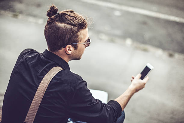 Hipster in the city