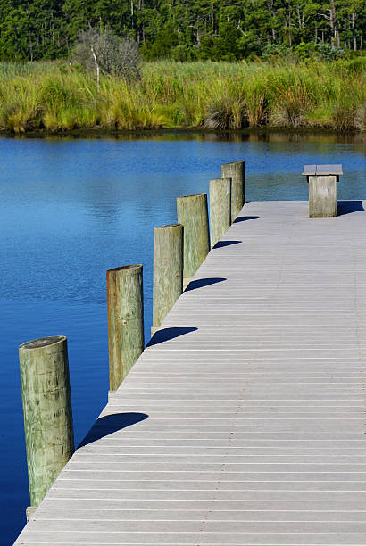 istock Boat Dock Wooden Boardwalk 485057562