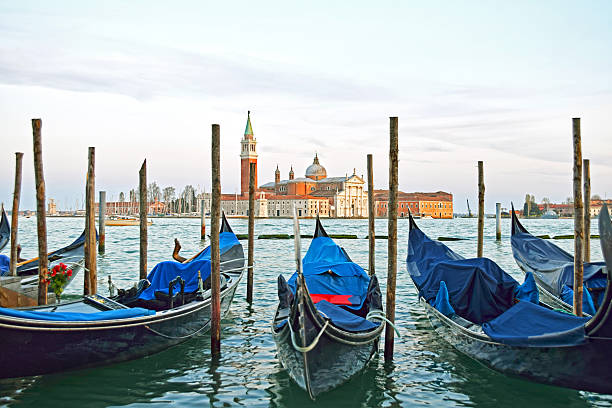 istock Gondolas at Venice, Venezia, Italy, Europe 485065902