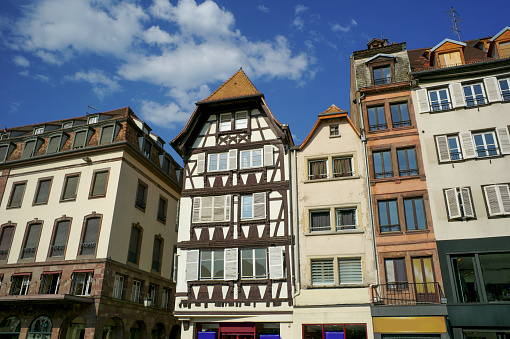 historical buildings at strasbourg france