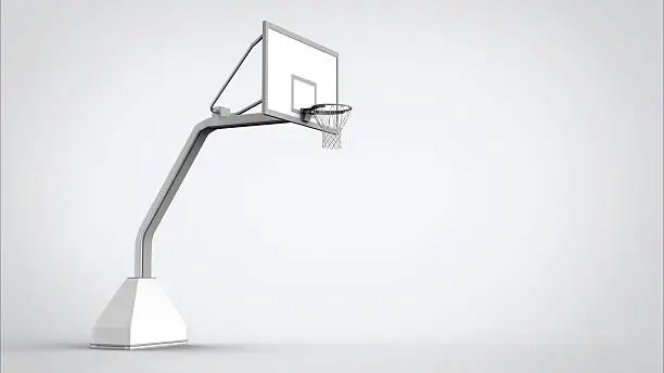 3d modelled basketball hoop