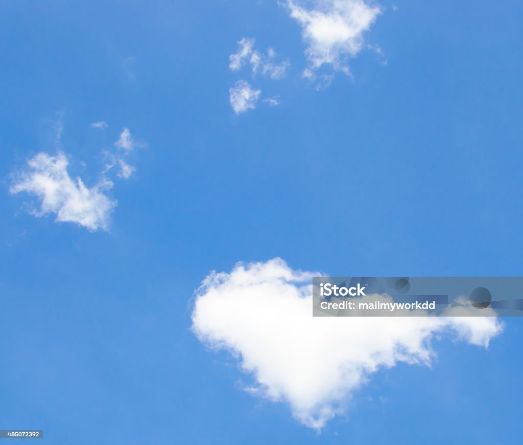 heart cloud Cloud and sky backgrounds 2015 Stock Photo