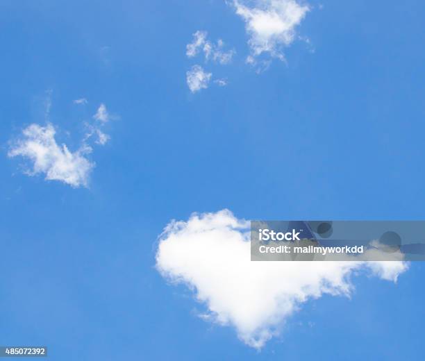 Heart Cloud Stock Photo - Download Image Now - 2015, Above, Beauty