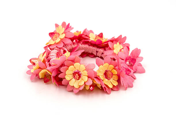istock Colorful hair bands on white background. 485073976