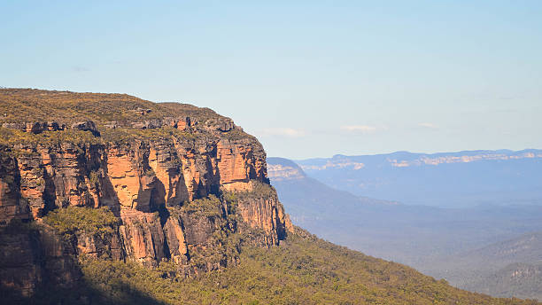 파노라마처럼 펼쳐지는 블루 마운틴, 시드니 - blue mountains australia sydney australia new south wales 뉴스 사진 이미지