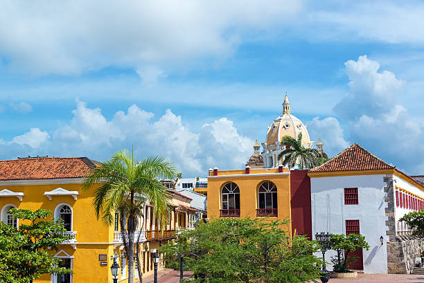 istock Colonial Buildings and Church 485074123