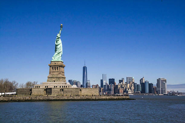 istock Statue of Liberty and Manhattan panorama 485075709