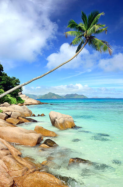 Seychelles seascape Seychelles is the most beautiful tropical islands of the world's in the Indian Ocean la digue island photos stock pictures, royalty-free photos & images