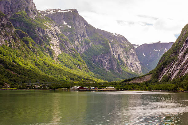 Beauty of the fjords stock photo