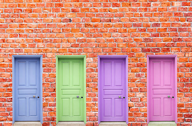 istock Four Colorful Doors 485078739