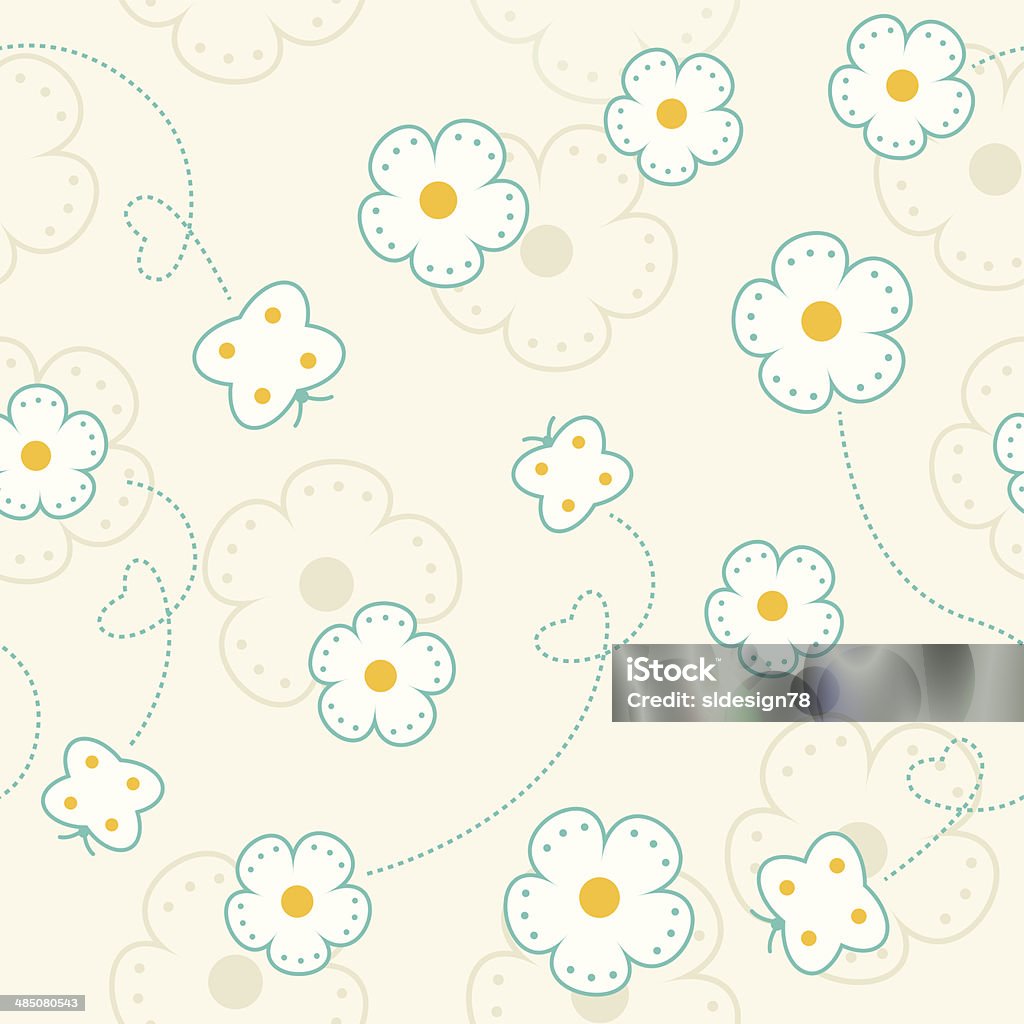 Seamless pattern with flowers and butterflies Animal Markings stock vector