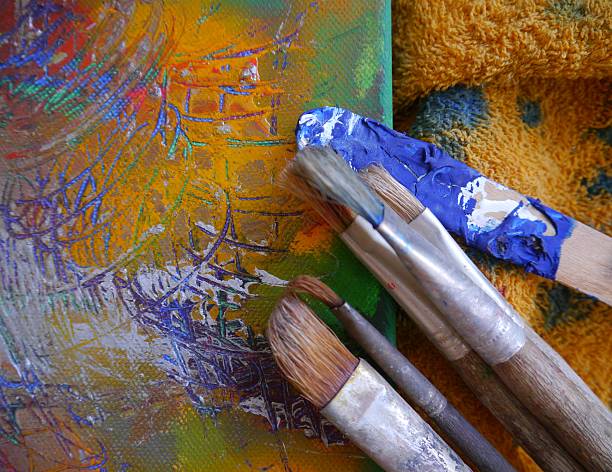 istock Painting art tools creative painting brush 485080760