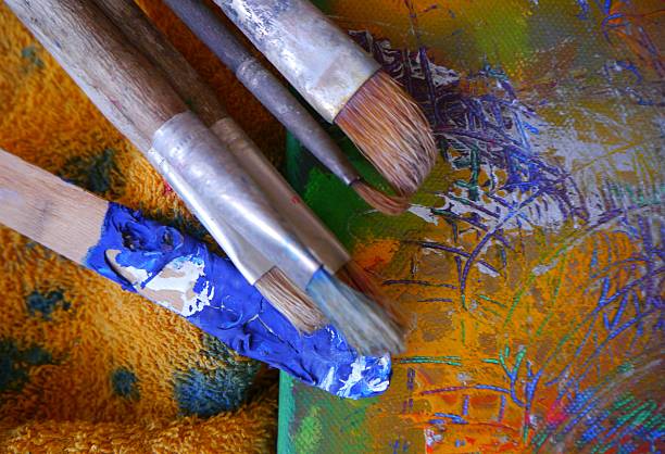 istock Painting art tools creative painting brush 485080764