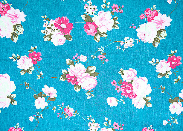 istock Vintage floral fabric 485082894