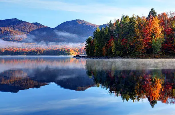 Photo of Autumn Reflection in Scenic Vermont