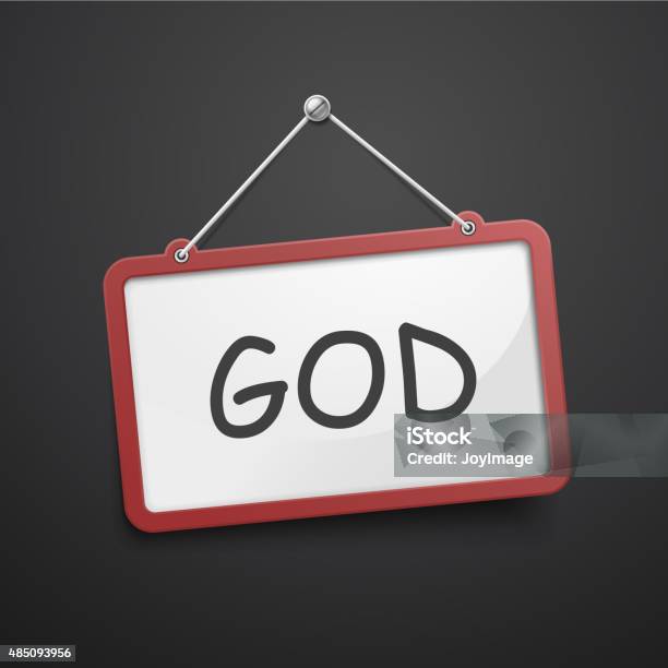 God Image Sign God Hanging Sign Stock Illustration - Download Image Now - 2015 ...