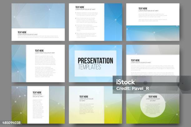Contoh Slaid Powerpoint Rasmi Kumpulan 9 Templat Untuk Slide Presentasi Vektor Desain Segitiga ...