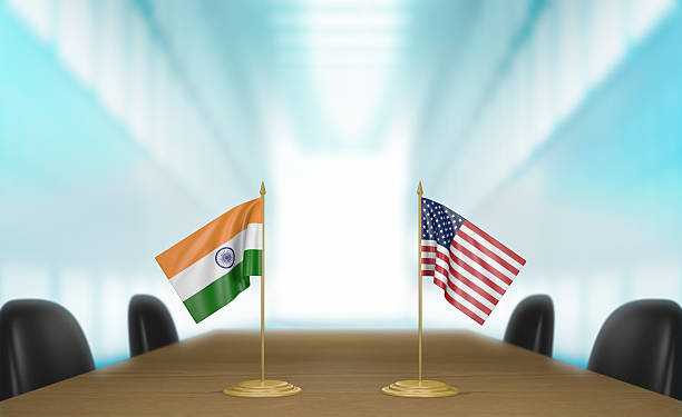 istock India and United States relations and deal talks 3D rendering 485099410