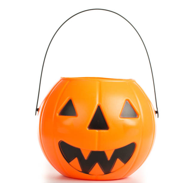 istock Halloween pumpkins smile and scrary eyes 485100916