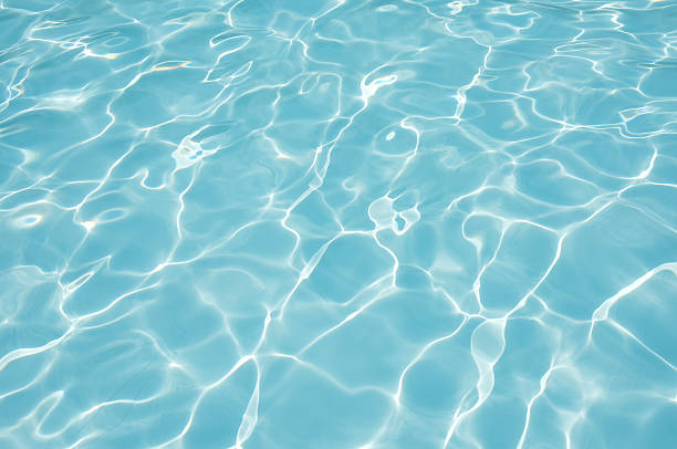 istock Blue water rippled background in swimming pool 485106078