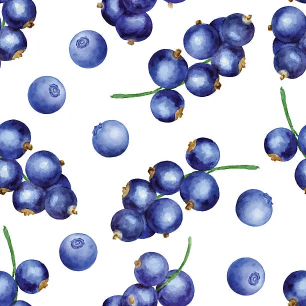Vector illustration of Berries seamless pattern