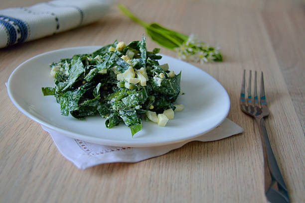 istock wild leek in a salad 485110794