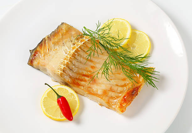 istock Oven baked carp fillet 485111576