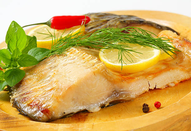 istock Oven baked carp fillet 485111582