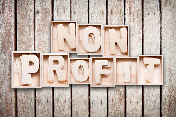 istock Non profit wood word style 485113892