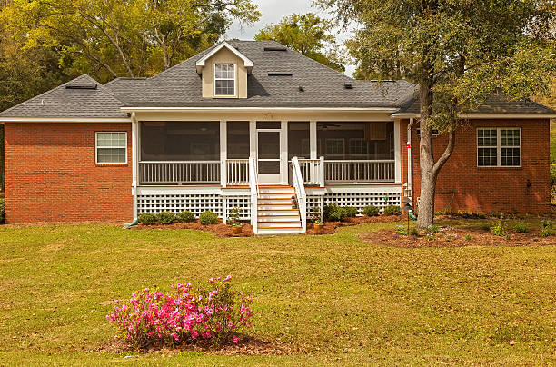 istock Backyard at Residential House 485114801