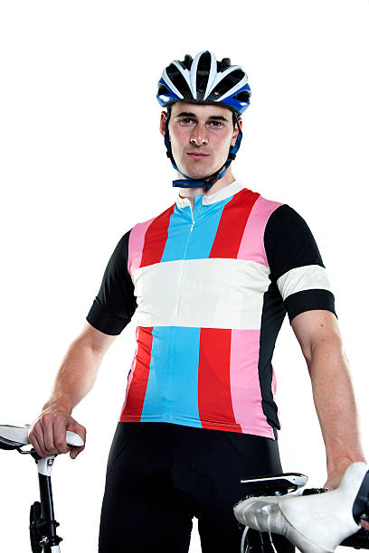 istock Tour cyclist with bike 485115815