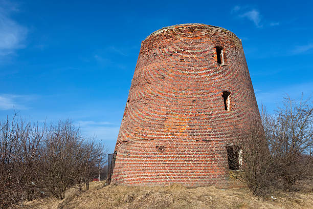 istock The brick tower destroyed of a windmill 485116275