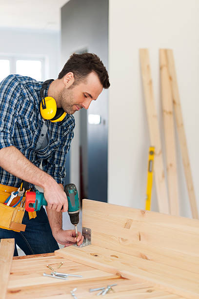 istock Carpenter creating new furniture 485116611