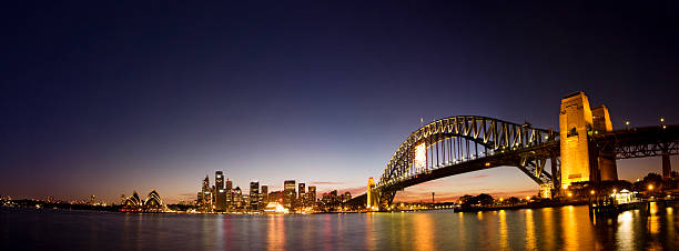 istock Sydney-Night Skyline Panorama 485116964