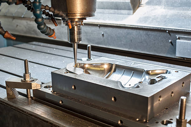 istock Industrial metal mold/die milling. Metalworking. 485117533