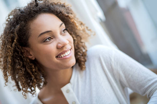 istock Black woman relaxing at home 485124936
