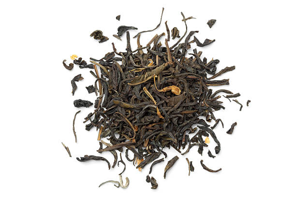 istock Heap of dried green tea 485130882