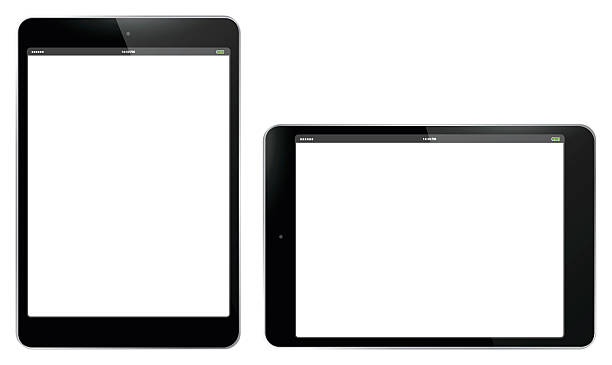 tablet pc vertikale und horizontale vektor-illustration. - mobile phone mobility telephone computer stock-grafiken, -clipart, -cartoons und -symbole